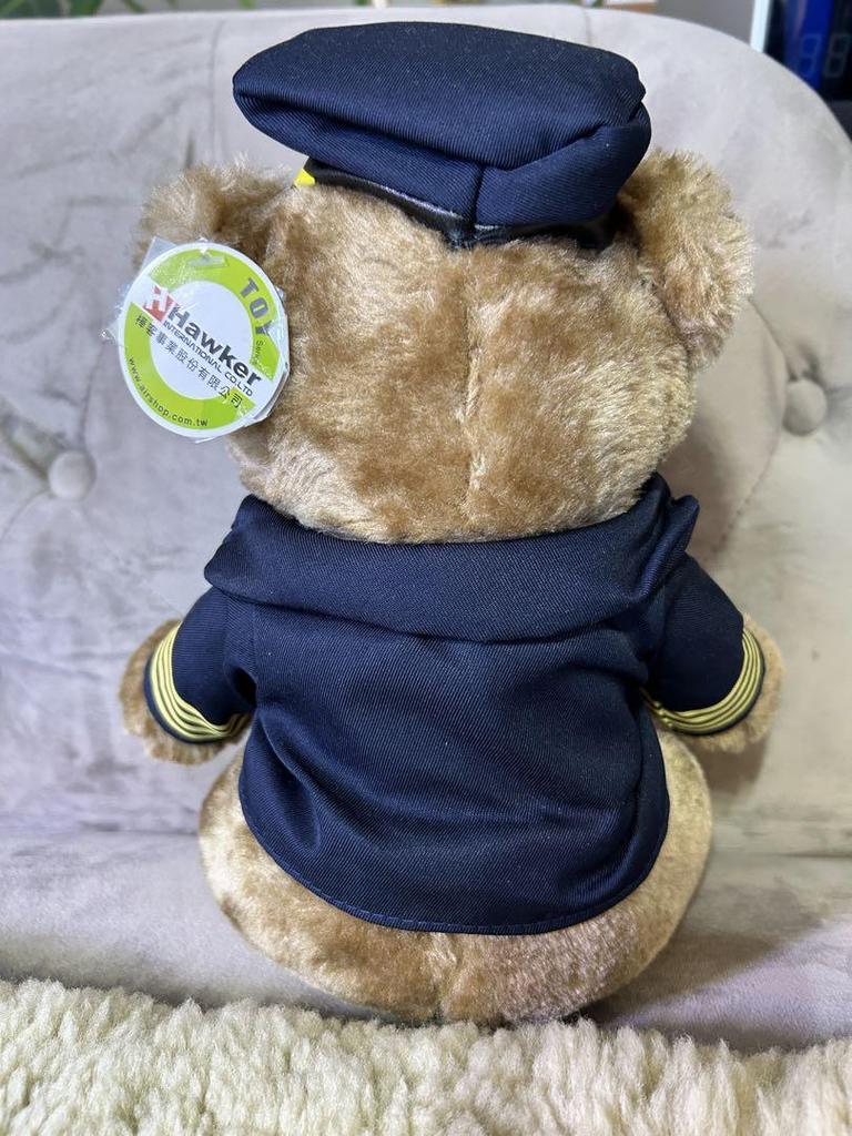 [USED] Taipei International Airport Pilot Teddy Bear