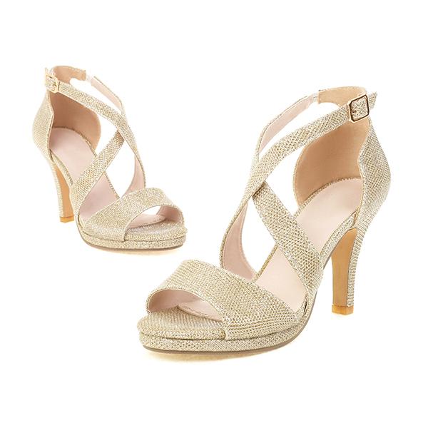 Золотые, серебряные женские босоножки на высоком каблуке, маленький, большой размер 32 46