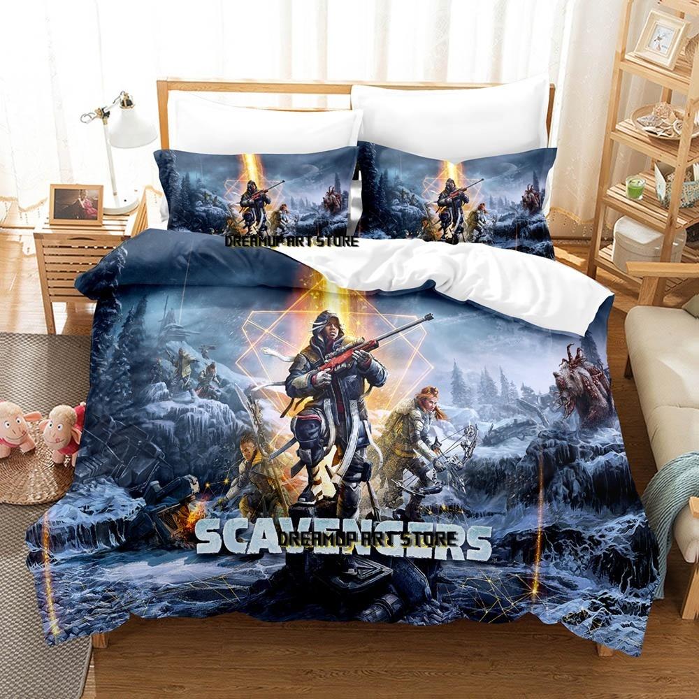 Игровой комплект постельного белья Scavengers Односпальный Twin Полноразмерный Queen King Размерный Комплект постельного белья для спальни взрослого ребенка Комплекты с пододеяльником комплект с одеялом