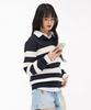 CHASECULT Women'S Open Collar Sweater - Navy