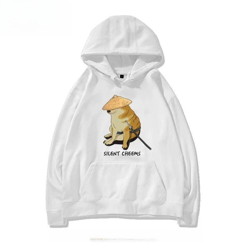 Хэллоуин Благодарность Собака Чимс Песочная Скульптура Эмодзи Сиба-ину Принт Осень Новый Унисекс Мода Теплый Свободный Плюс Спортивная Толстовка Куртка