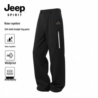 Мужские водонепроницаемые брюки-софтшелл JEEP SPIRIT, прямые, для активного отдыха и повседневной носки