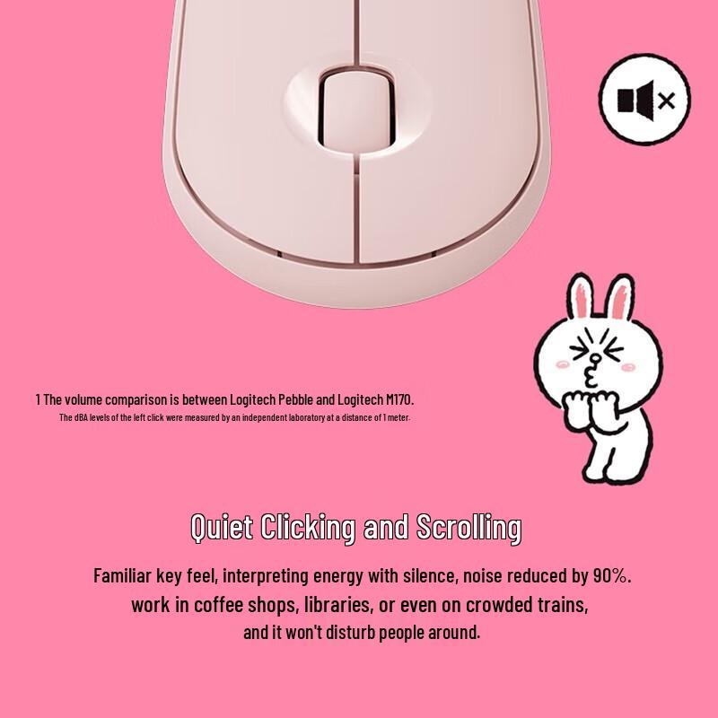Беспроводная бесшумная мышь Logitech Pebble