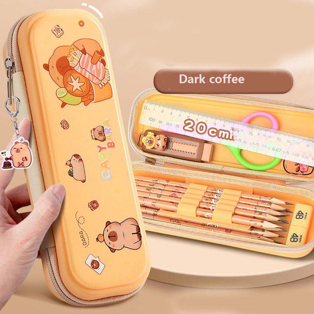 Funny Capybara Pen Bag Large-capacity Stationery Bag Cartoon Capybara Pencil Case School