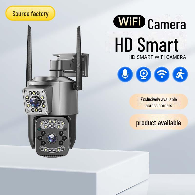 V380 Dual Screen Outdoor Waterproof 6MP Wireless WiFi 4G Surveillance Camera