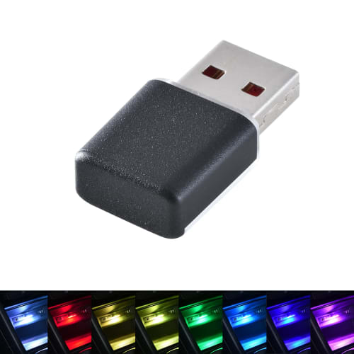 SEIWA Принадлежности для салона автомобиля Светодиодная подсветка Реверсивная USB-подсветка с сенсорным экраном 8-цветная функция переключения IMP161 с функцией затемнения Использует RGB High B