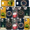 Чехол для телефона Samsung Galaxy S25 S24 S23 iPhone 16 15 Xiaomi Redmi Note 14 13 12 16E 11 Pro Max OPPO Moto Huawei Deer Snow Merry Christmas Tree Cover