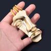 Европейская и американская брошь-маска на пол-лица: Модный значок в золотистом цвете