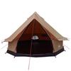 Family Tent Brown 6 Person Polycotton