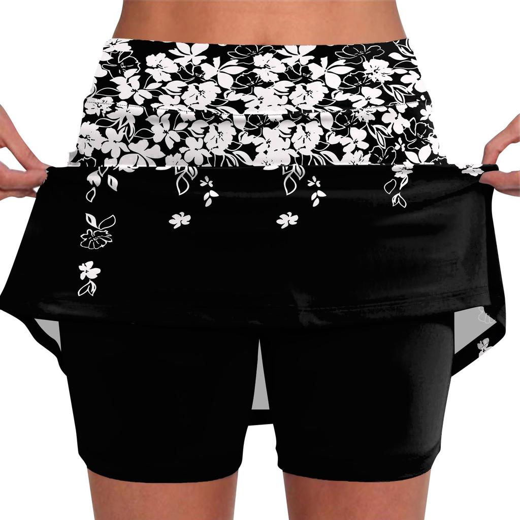 Эластичные брюки-кюлоты для йоги для женщин, спортивные шорты с принтом, легкие узкие однотонные бегуны с высокой талией