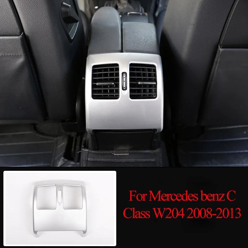 АБС Серебристый Для Mercedes benz C Class W204 C180 C200 2007-2013 Украшение Салона Автомобиля Накладки Наклейки Авто Аксессуары