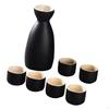Ceramic Drinkware Set with Sake Pot and Six Cups