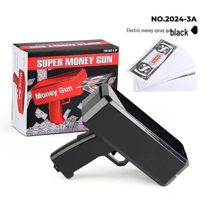 Уникальная игрушка-денежный пистолет для вечеринок и свадеб - стреляет купюрами долларов США