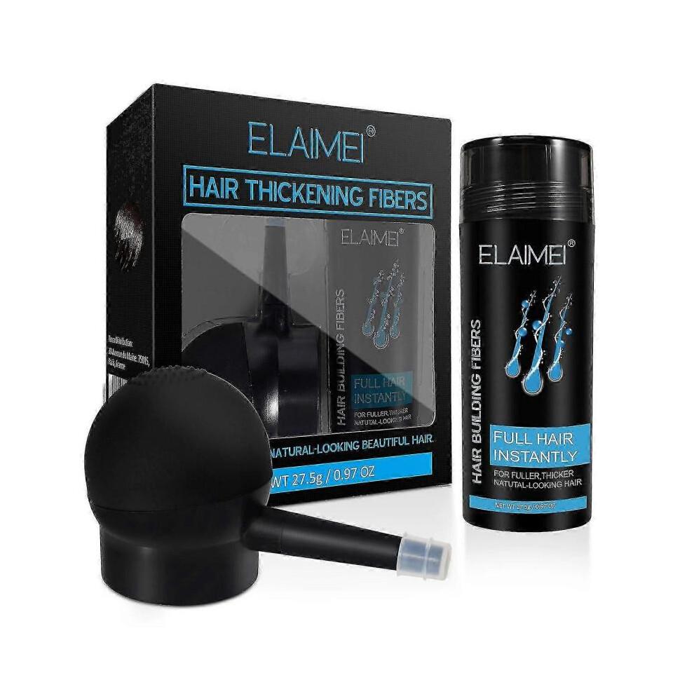ELAIMEI 27.5g Hair Building Fibers with Spray Applicator Even Fine Spraying Full Hair Instantly for-3630258000117