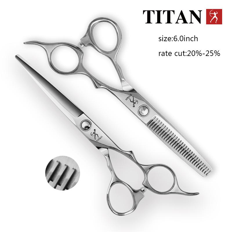TITAN Профессиональные парикмахерские инструменты для салона стрижки волос Филировочные ножницы Ножницы для волос 6,0,7,0 дюйма