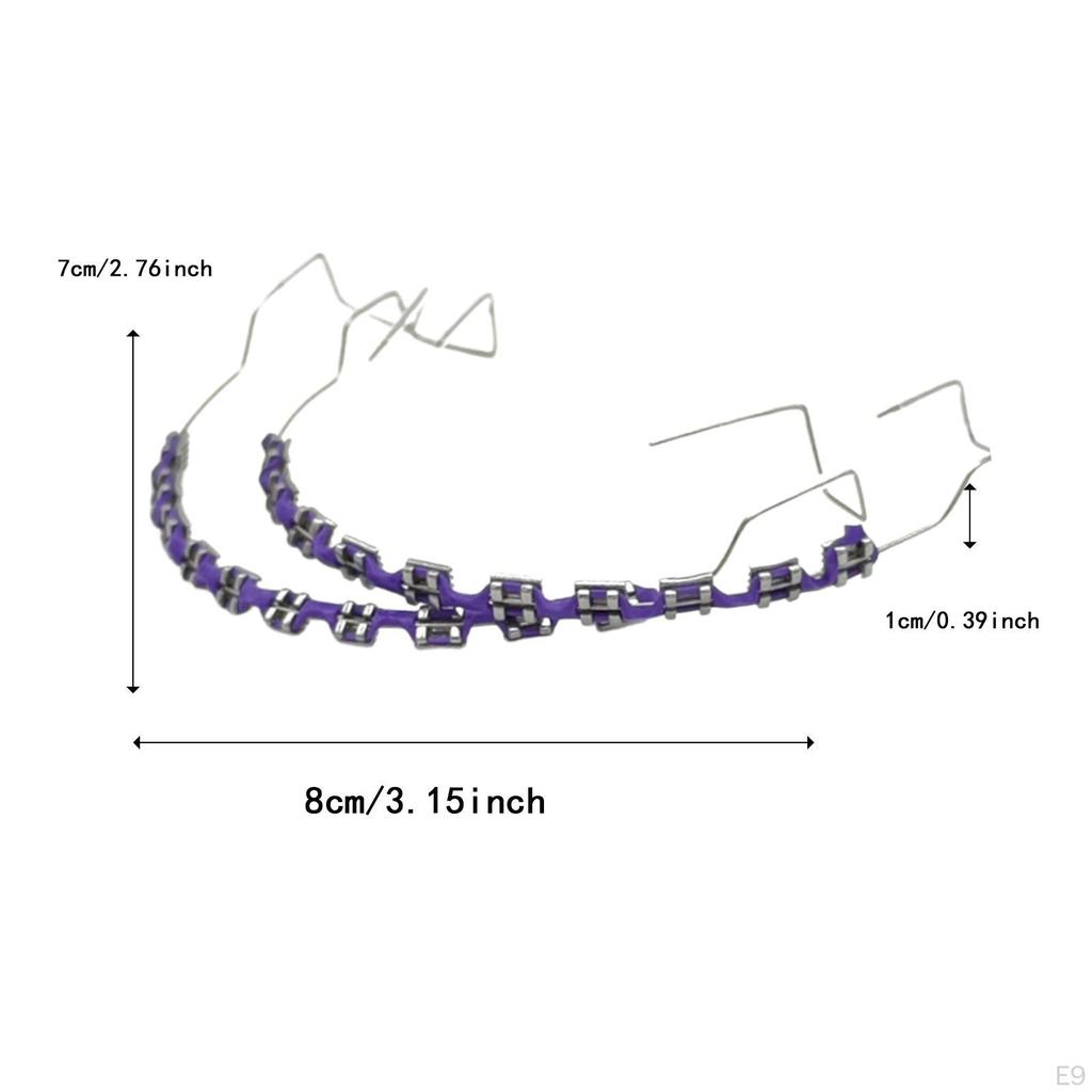 Temporary Tooth Decoration,Orthodontist Explain Props with Metal Wires