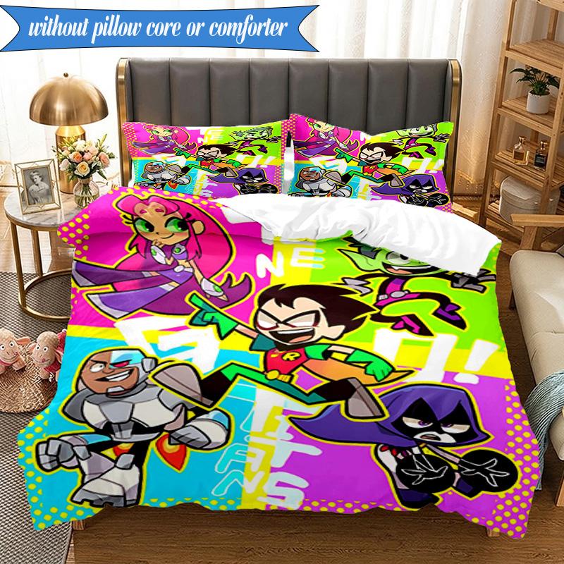 3PCS Titans Humor Bedding Set,Including 1pc Duvet Cover And 2pcs Pillowcases Perfect for Bedroom, Dormitory, Fan Christmas gift