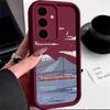 Mountain Pattern TPU Soft Phone Case For Samsung Galaxy S25 S24 FE S23 Ultra S22 S21 A16 A55 A54 A35 A34 A52 A15 A14 Shockproof Matte Silicone Cover