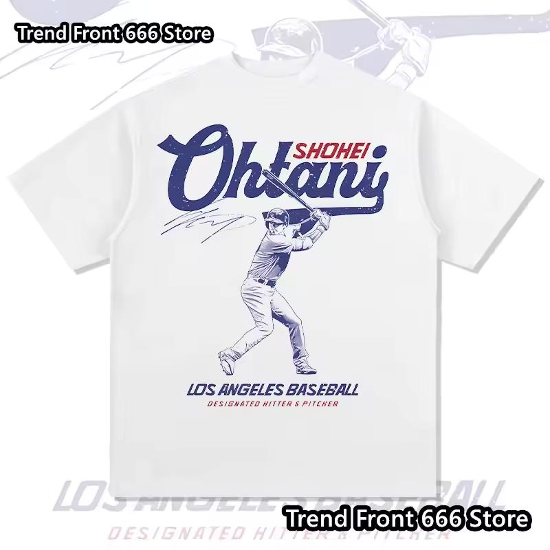 2026 summer Vintage Baseball Batter Signature Graphic Print T shirt Retro Sport Oversized White Short Sleeve Tee