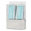 Acrylic Glove Holder Wall Mountable With Three Compartments Dust-proof Acrylic Disposable Mask And Gloves Dispenser