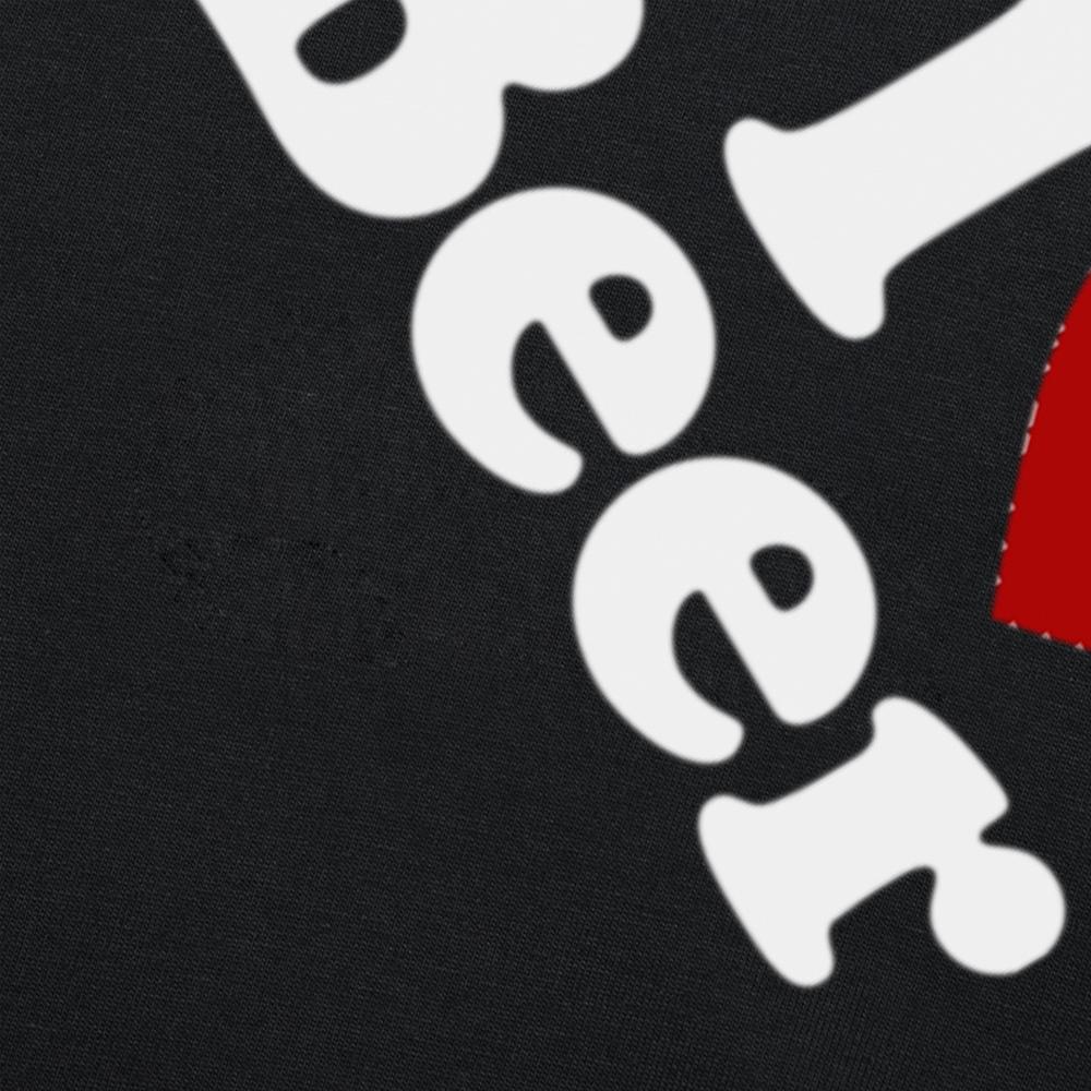 Забавные футболки с графикой красного сердца "Я люблю пиво" для мужчин и женщин, модные повседневные футболки из 100% хлопка, свободного кроя, оверсайз, для любителей пива