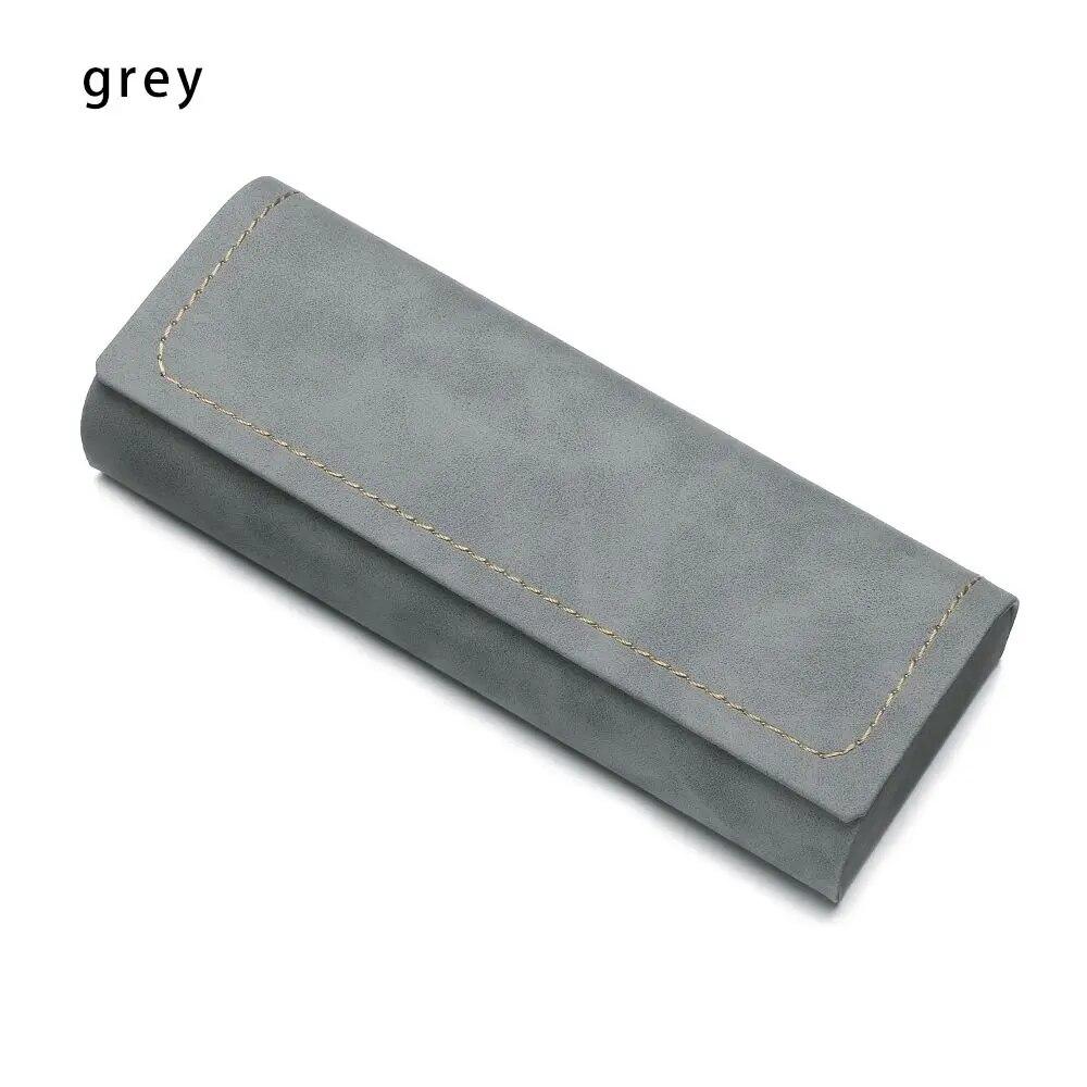 Hot Waterproof Hard Frame Eyeglass Case Leather Glasses Case For Men Women Reading Glasses Box Multicolor Spectacle Cases