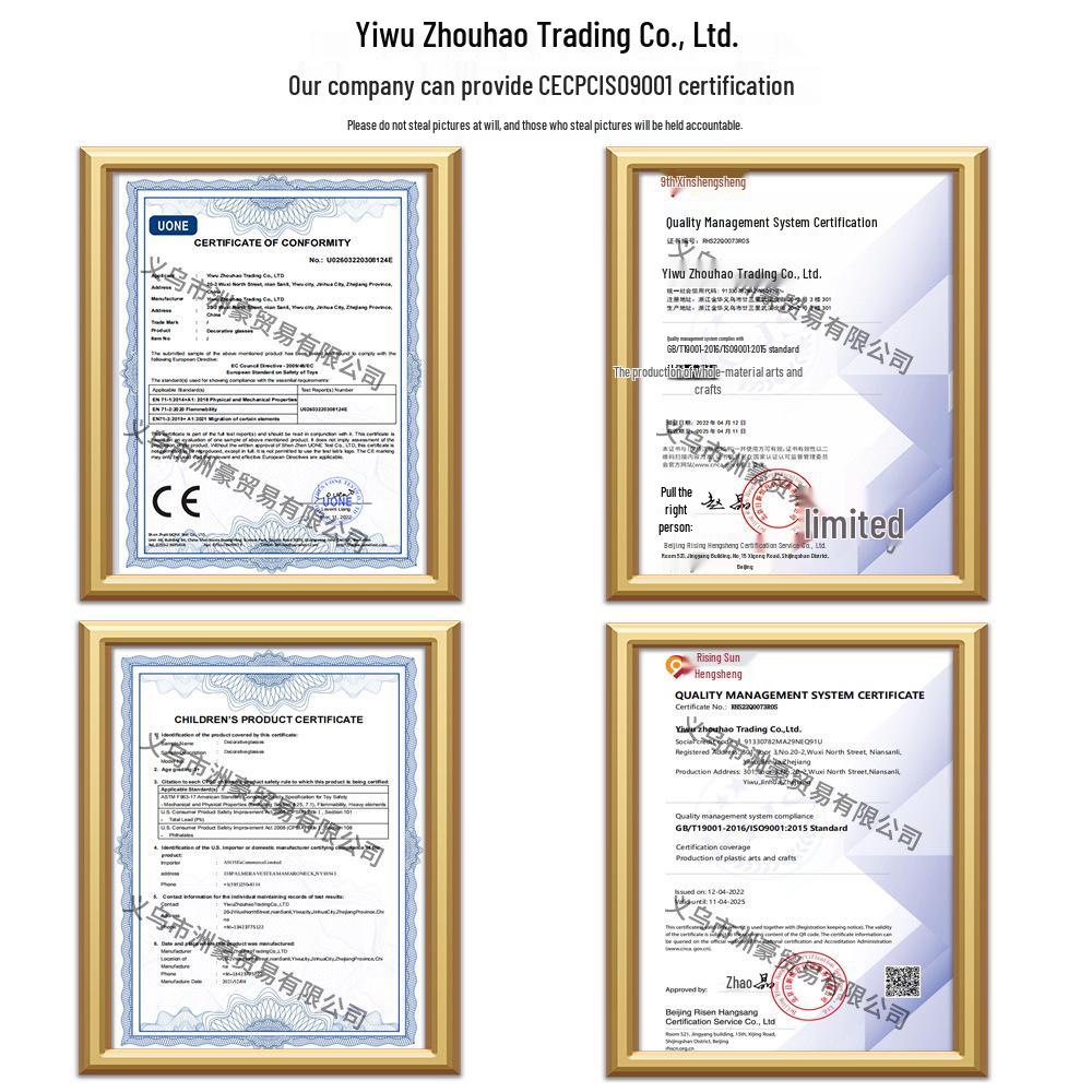 Зарубежные Рождественские Очки с Рогами - Веселые Мультяшные Вечерние Оправы для Детей и Взрослых