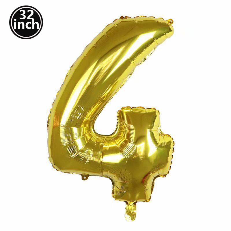 Multi Color Large Numbers 3 Balloon 32Inch 1 2 3 4 5 6 7 8 9 Birthday Ball Red Digit Bachelorette Balloons Figure Golob Balloons
