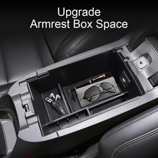 For Chevrolet Equinox 2018-2024 Car ABS Material Center Console Organizer Black