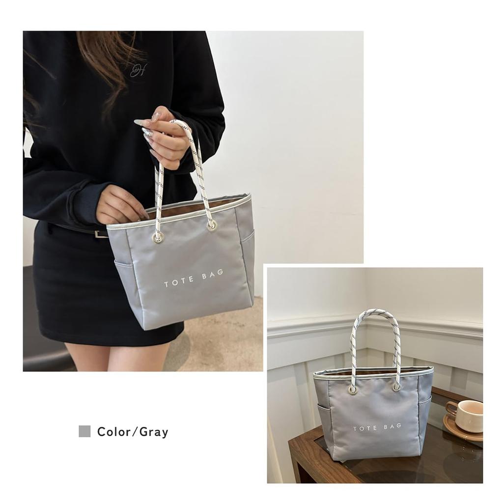 Сумка-тоут мини-тоут спа [Жизель] сумка, маленькая, легкая, на молнии, нейлоновая, водоотталкивающая, сумка, сумочка, сумка, b5, самоподдерживающаяся, женская (зеленый)