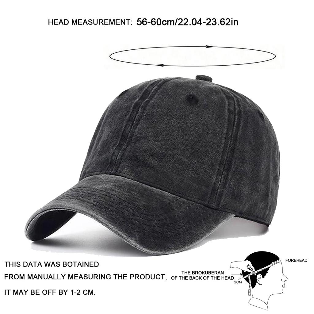 Unisex Light Washed Solid Color Baseball Caps Spring Autumn Outdoor Adjustable Casual Hats Dad Hat Sunscreen Hat