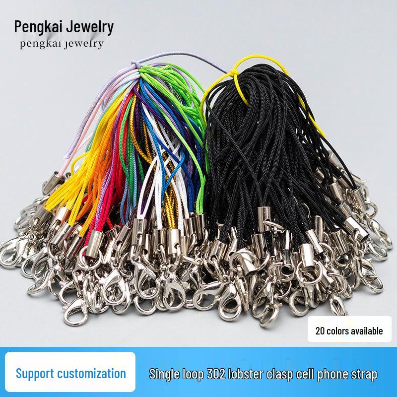 Сделай сам Красочный ремешок для мобильного телефона с карабином-лобстером – Аксессуар для ювелирных изделий ручной работы и шнурок-подвеска