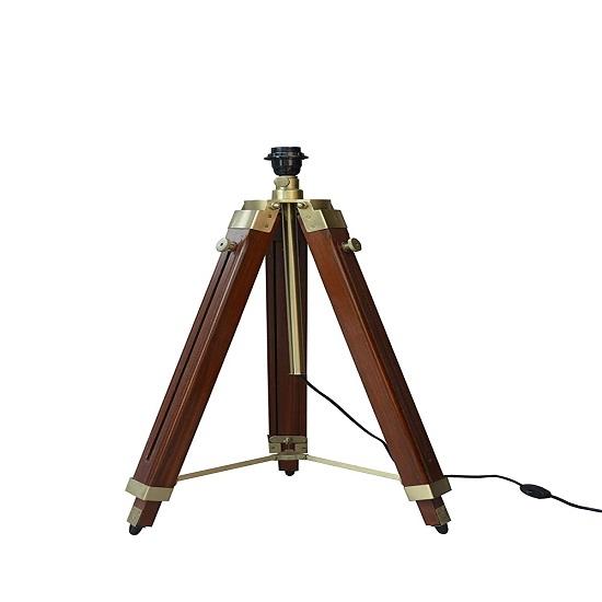Wooden Tripod Floor Lamp Stand Without Shade And Bulb Finish Stand For Home