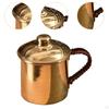 Handmade Copper Water Cup 400ml Mug with Anti Scalding Handle Drinking Cups Thickened Tea