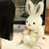 Новая милая милая маленькая белая кукла-кролик креативная плюшевая игрушка кукла-кролик детская кукла подарок на день рождения