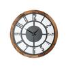 MUYIKA A Bunnela Silver, Red, Black Metal Color Wall Clock 50x50cm MDS-50