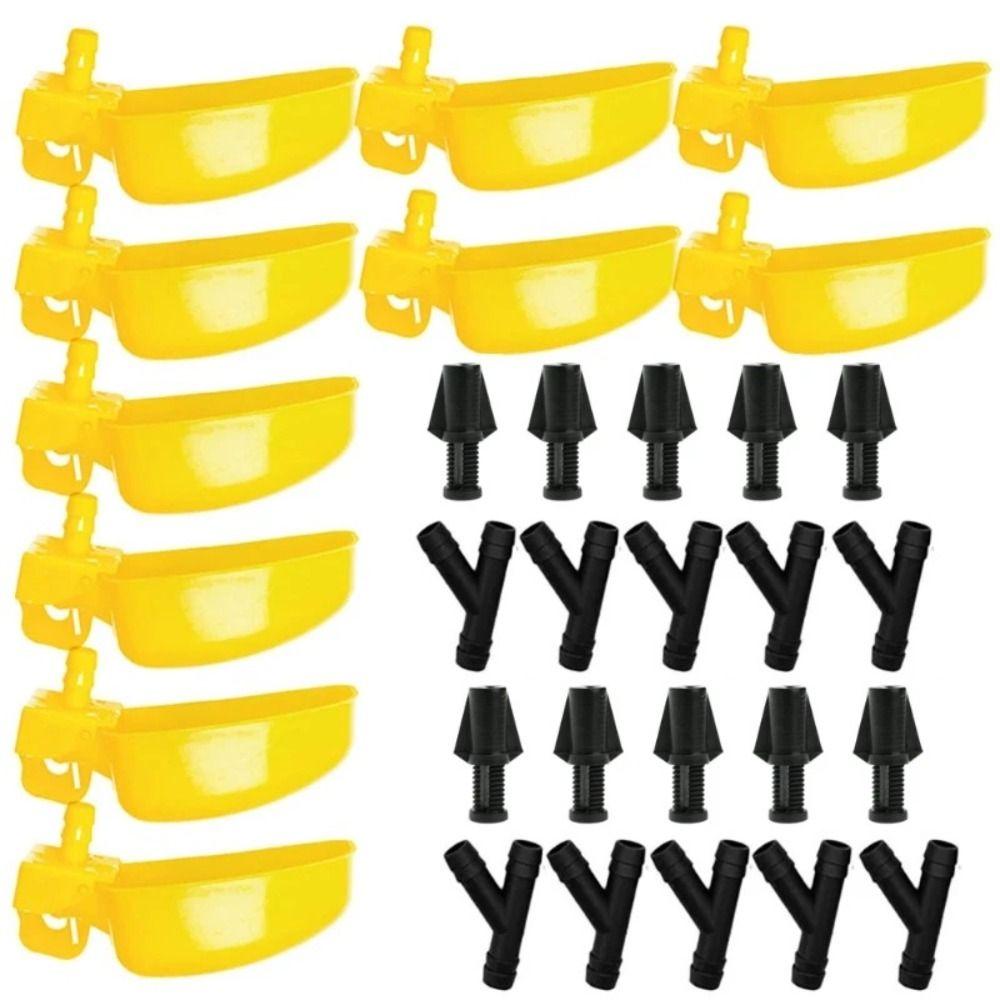 12Pcs Automatic Quail Drinking Bowl Plastic Drinking Cup Bowl Bird Waterer Feeder  Pigeons