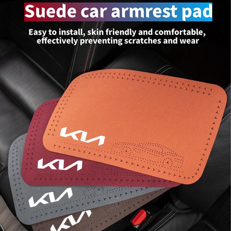 Center Console Armrest Cover Pad Auto Universal Decor Box Protector Soft Waterproof For Kia Rio 3 4 K2 K3 X-Line Car Accessories CF5