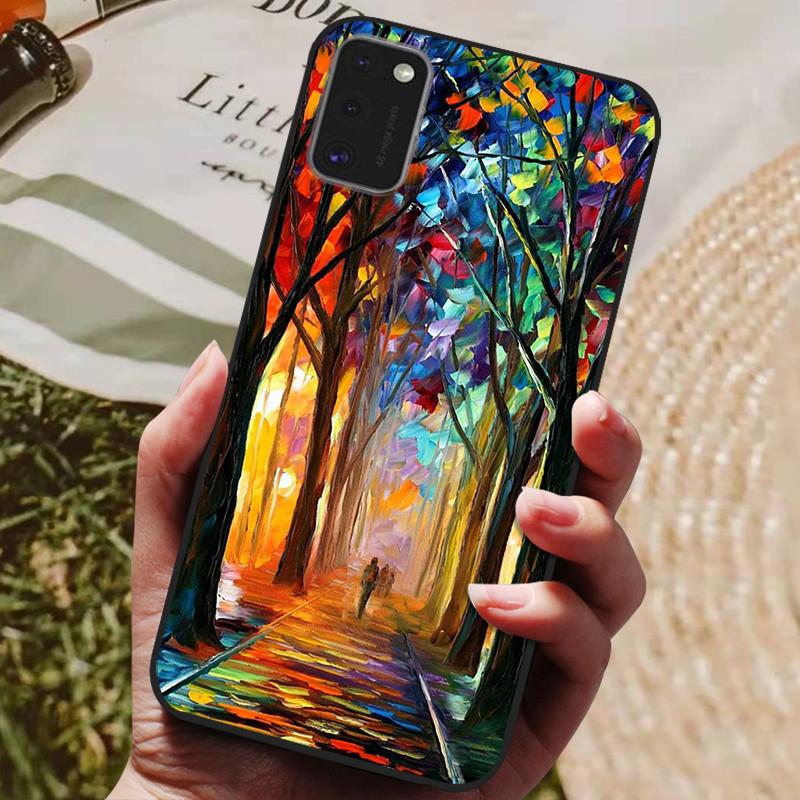 Чехол для Samsung Galaxy A41 Мягкий силиконовый задний чехол Чехол для телефона для Samsung A41 GalaxyA41 A 41 A415 SM-A415 Чехол с ТПУ бампером