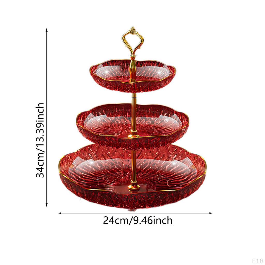 Fruit Plate Cupcake Stand Decorative Modern Dessert Cake Serving Platters for Party