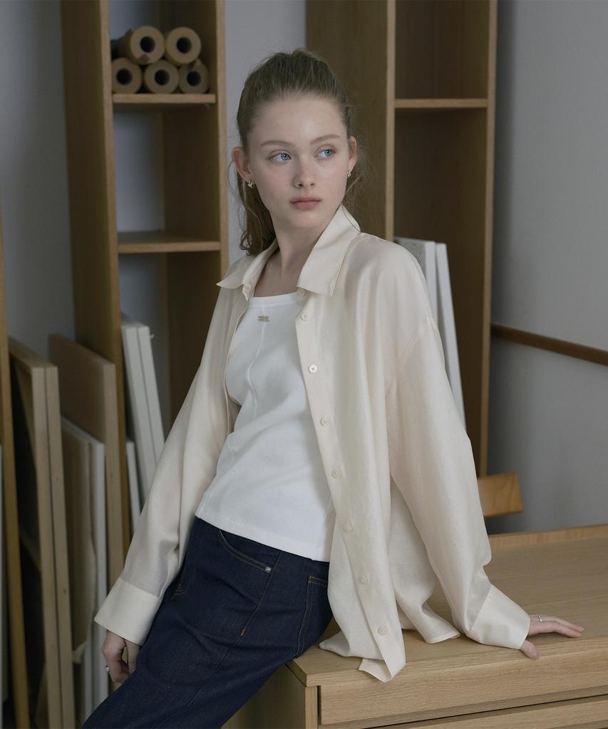 JUCYJUDY Slit Sheer Shirt J1Ws020C