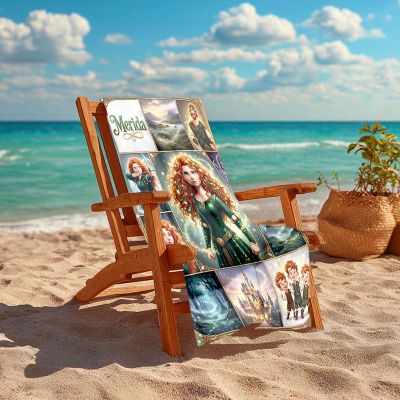 1pc Meridas Fantasy Journey Microfiber Beach Towels Quick Dry Towel Sand Beach Towels Pool for Travel Swim Pool. S0721017