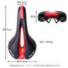 Bicycle Saddle Sports Painless Replacement Low Repulsion Shock Absorption Road Bike Slim Stylish Black X Red