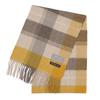 Pure Cashmere Check Scarf 19 Patterns In Total and Cashmere Check Pattern Thick Large Size [Buyer] 100% ~ [Men's Women's] (urban Yellow) CH30a-CH29