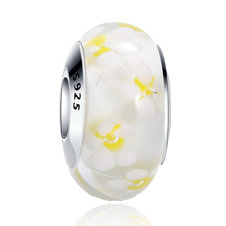 Медные Шармы из Муранского Стекла Подходят для Оригинальных Браслетов Круглые Шармы из Муранского Стекла Бусины Сделай Сам Женские Ювелирные Изделия Подарки для Женщин