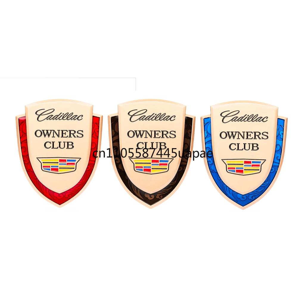 AABHT1 Alloy Car Rear Trunk Emblem Fender Side Badge Decals for Cadillac ATS BLS CT4 CT5 SLR SRX STS XT5 XT6 XTS Escalade Deville DTS