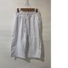 Американские винтажные однотонные женские брюки из хлопка и льна со шнуровкой, эластичные широкие шорты с высокой талией и карманами, уличные женские брюки