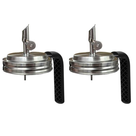 Крышка-носик для наливания для банок Ball с обычным горлышком, крышка-дозатор для масла, уксуса, сиропа, молока, пылезащитные крышки из нержавеющей стали