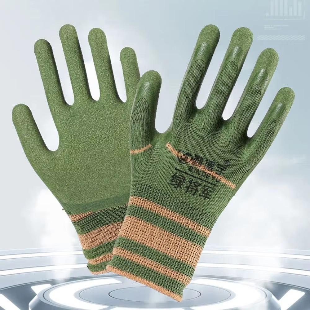 12Pair Breathable Tire Rubber Glove Non-slip Gardening Gloves  Construction Engineering