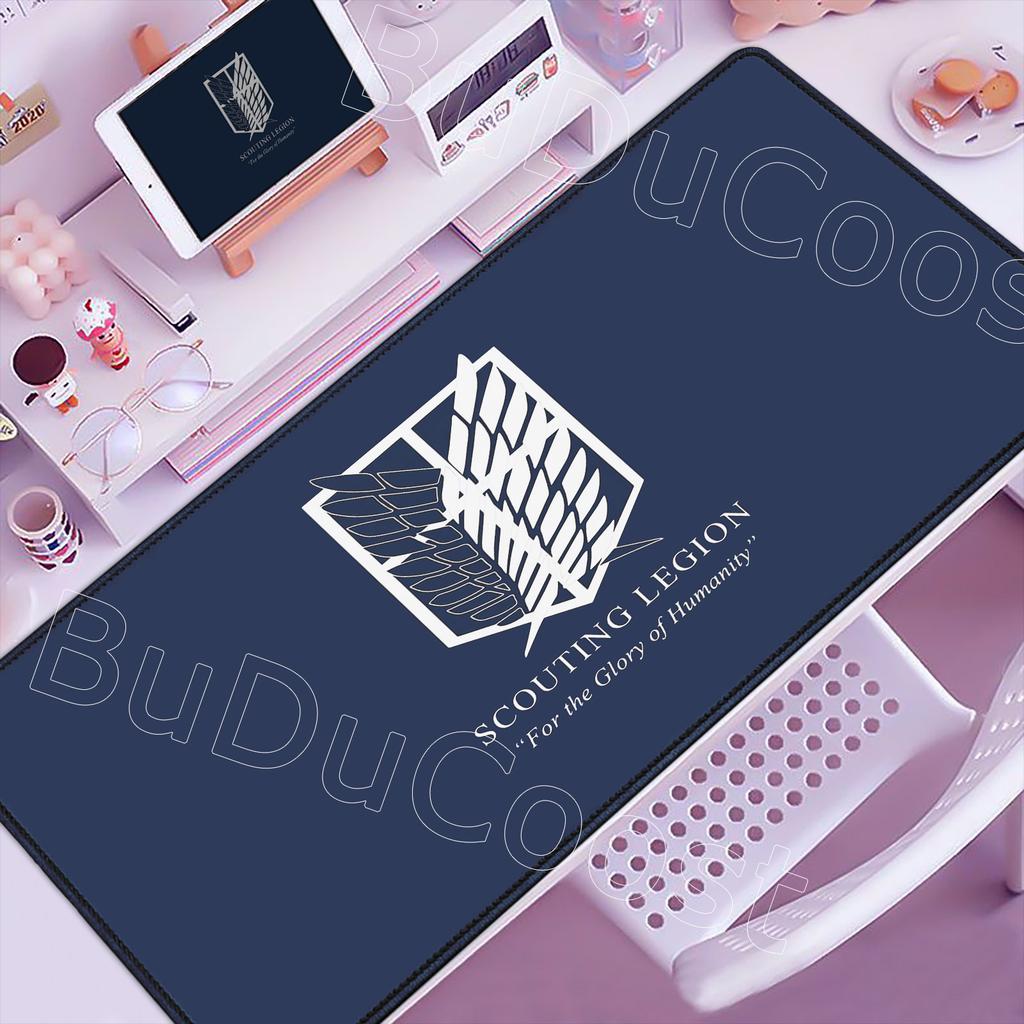 Selected 30 Anime Wallpapers Anime Attack on Titan Mouse Pad Non-slip Game Mousepad XXL Locking Edge PC Laptop Keyboard Desk Mat